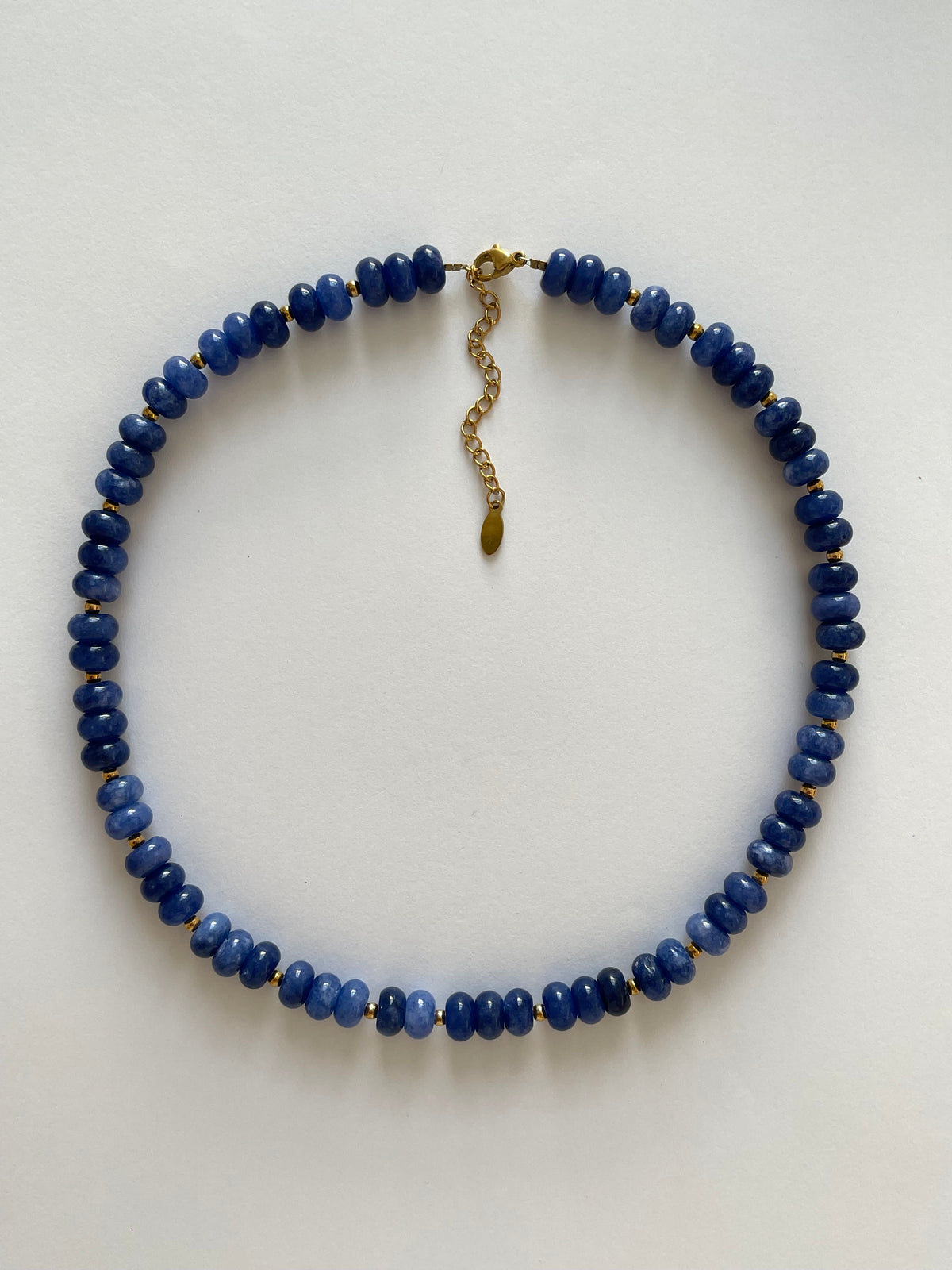 Collier pierres bleues