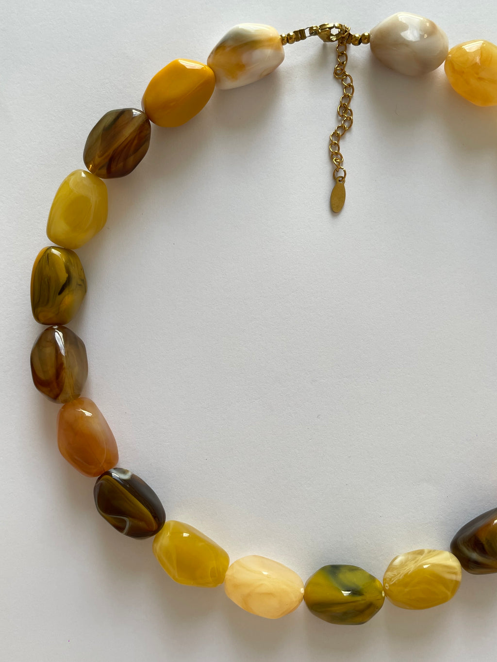 Collier maximaliste ambre