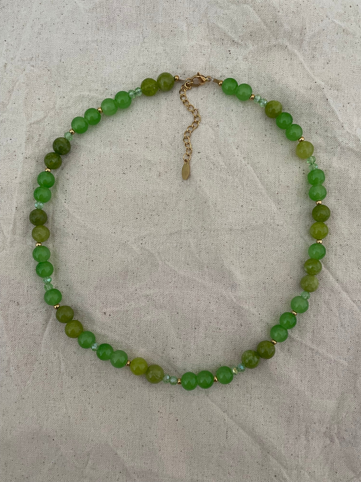Collier unisexe vert
