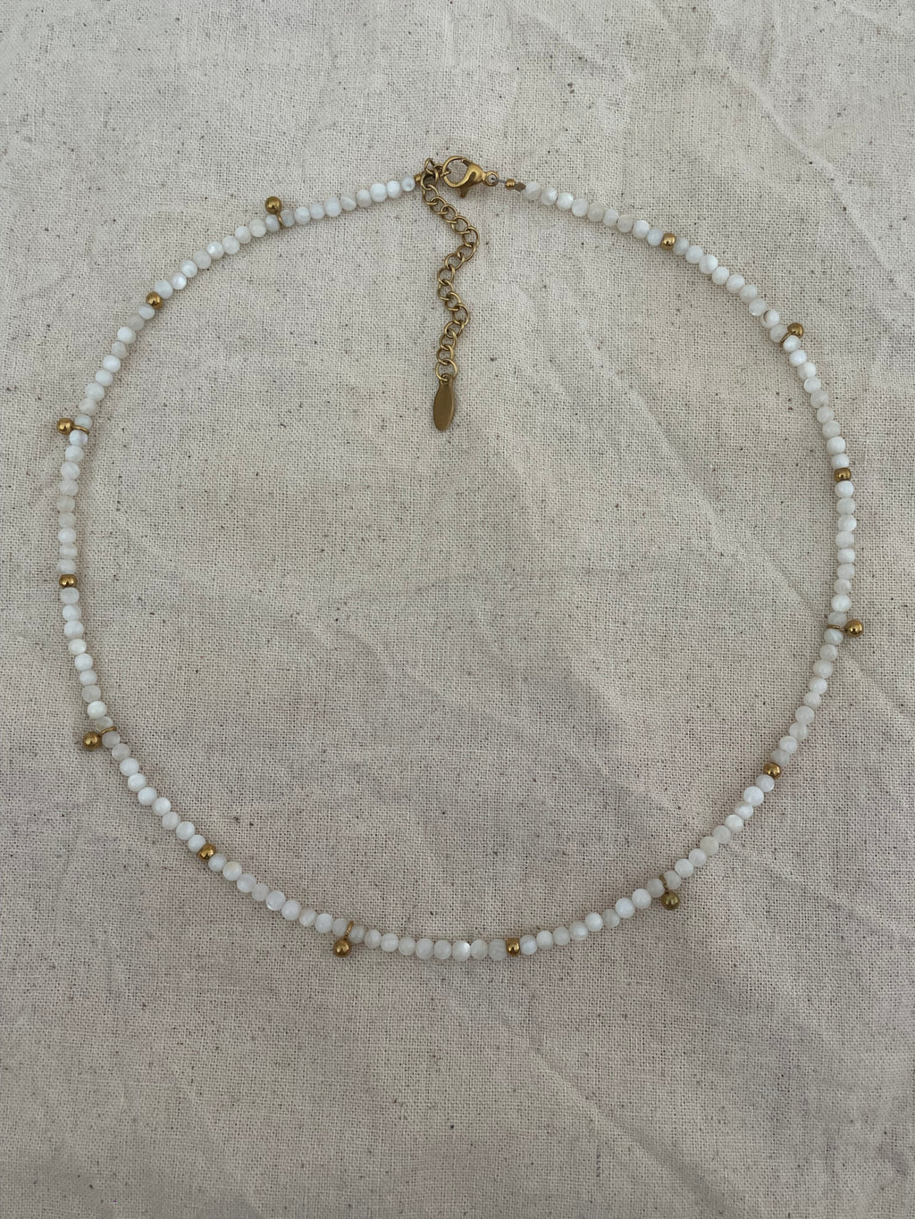 Collier pampilles dorées