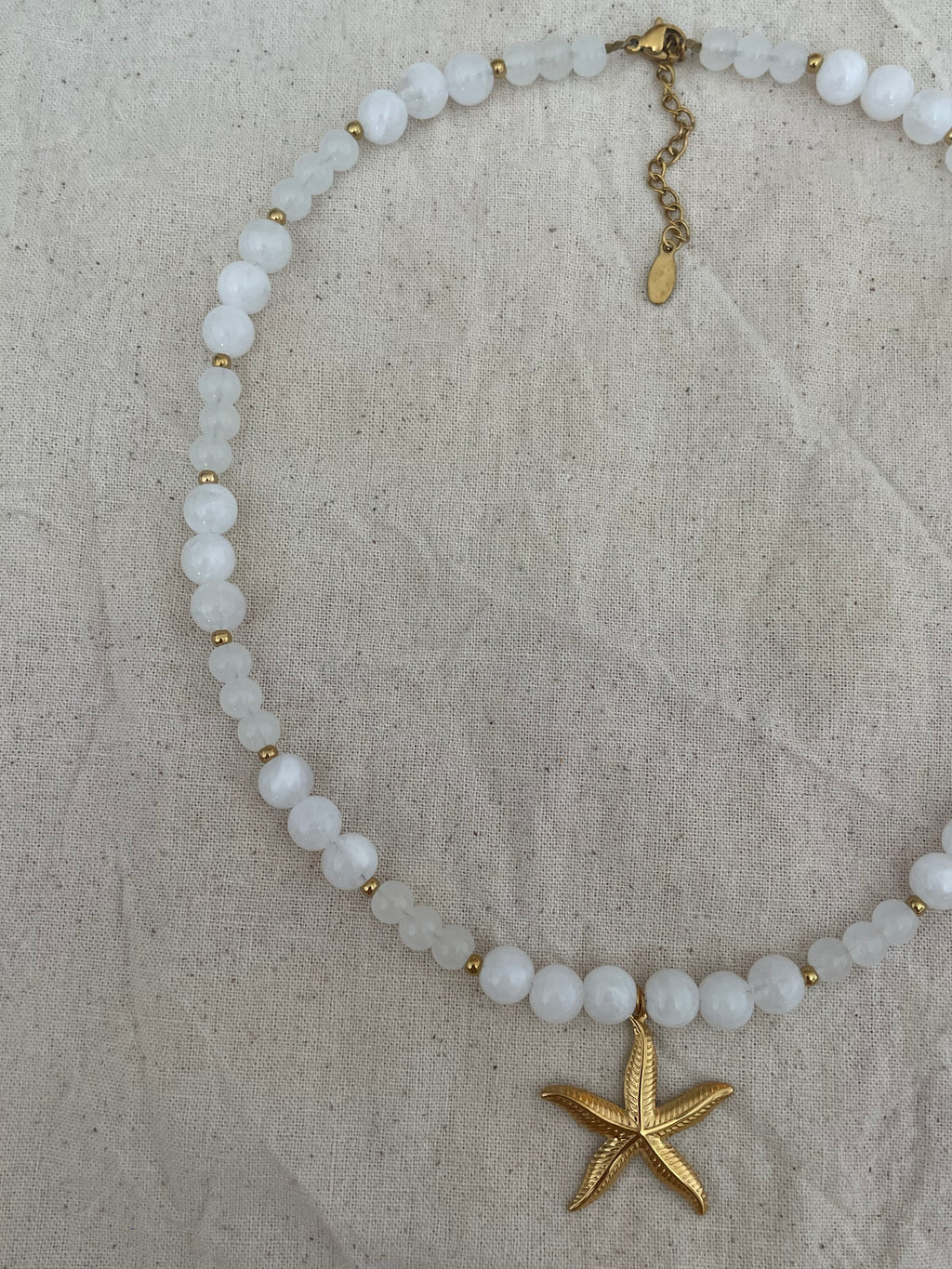 Collier étoile de mer dorée