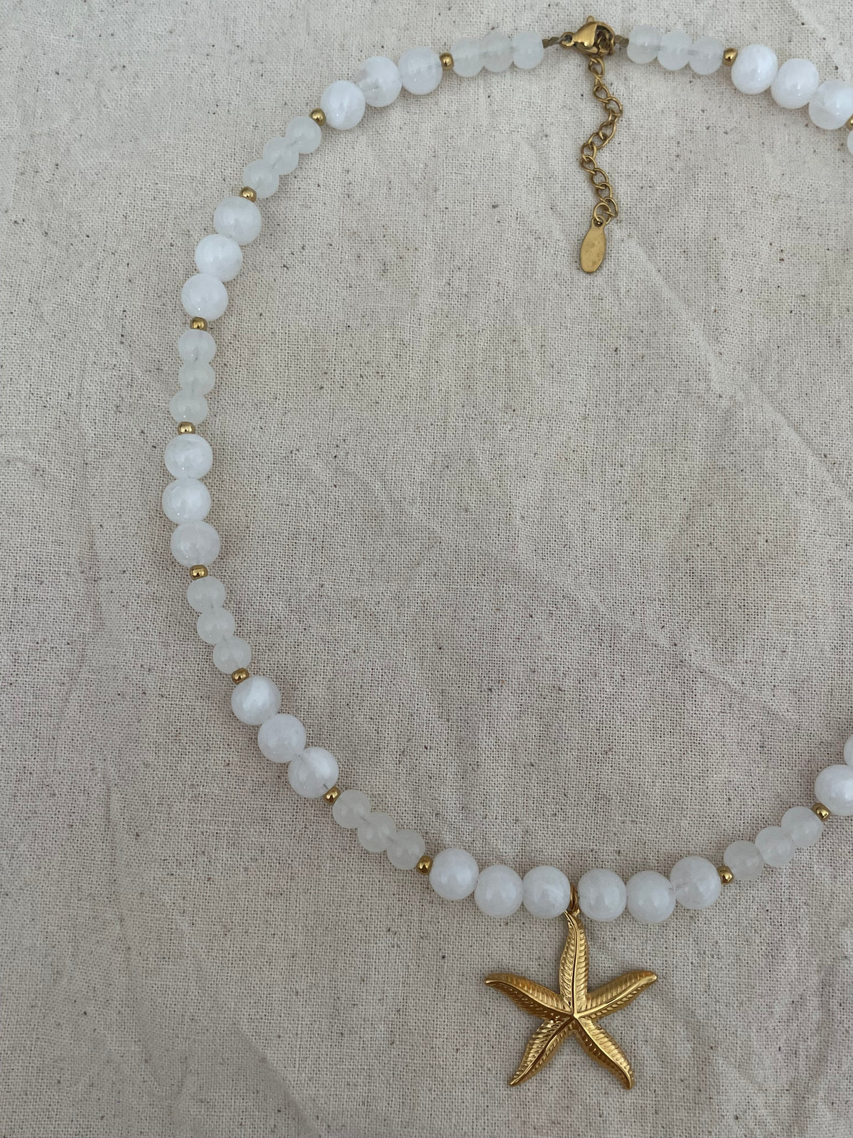 Collier étoile de mer dorée