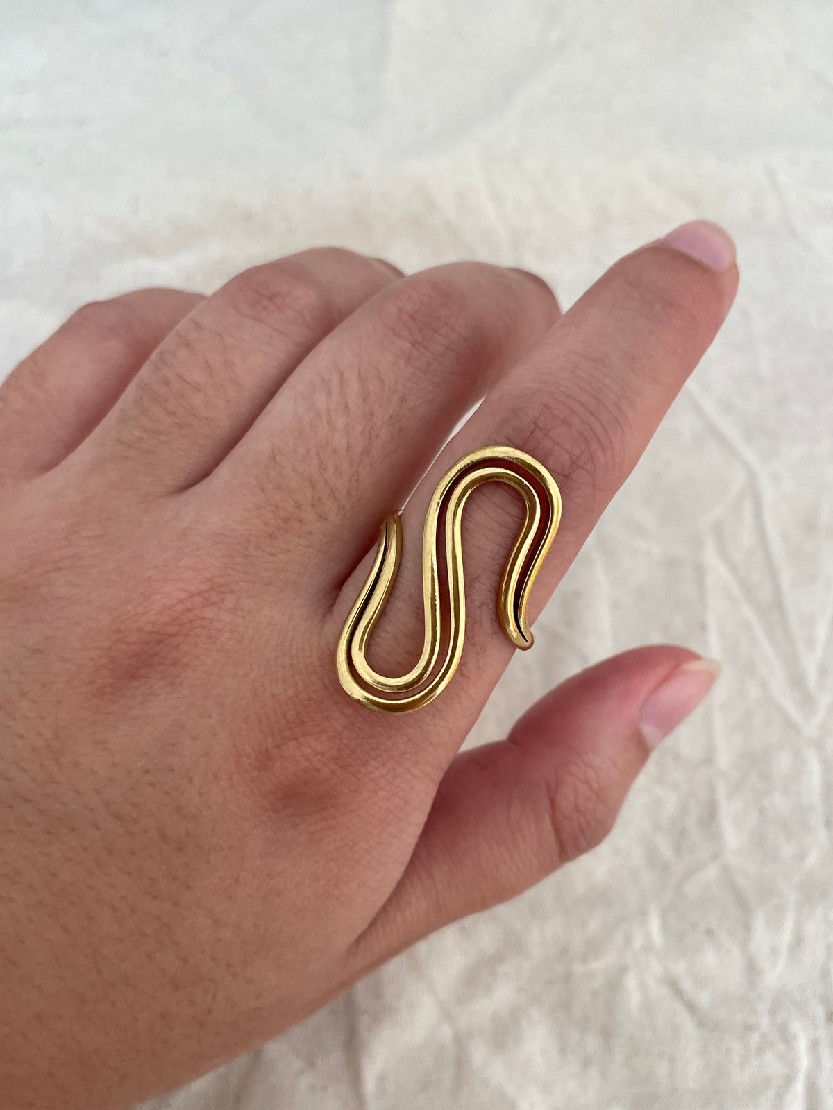 Bague fils dorés