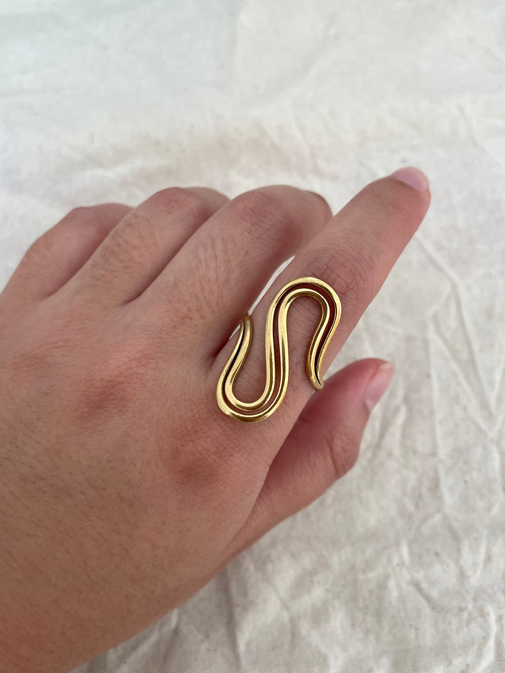 Bague fils dorés