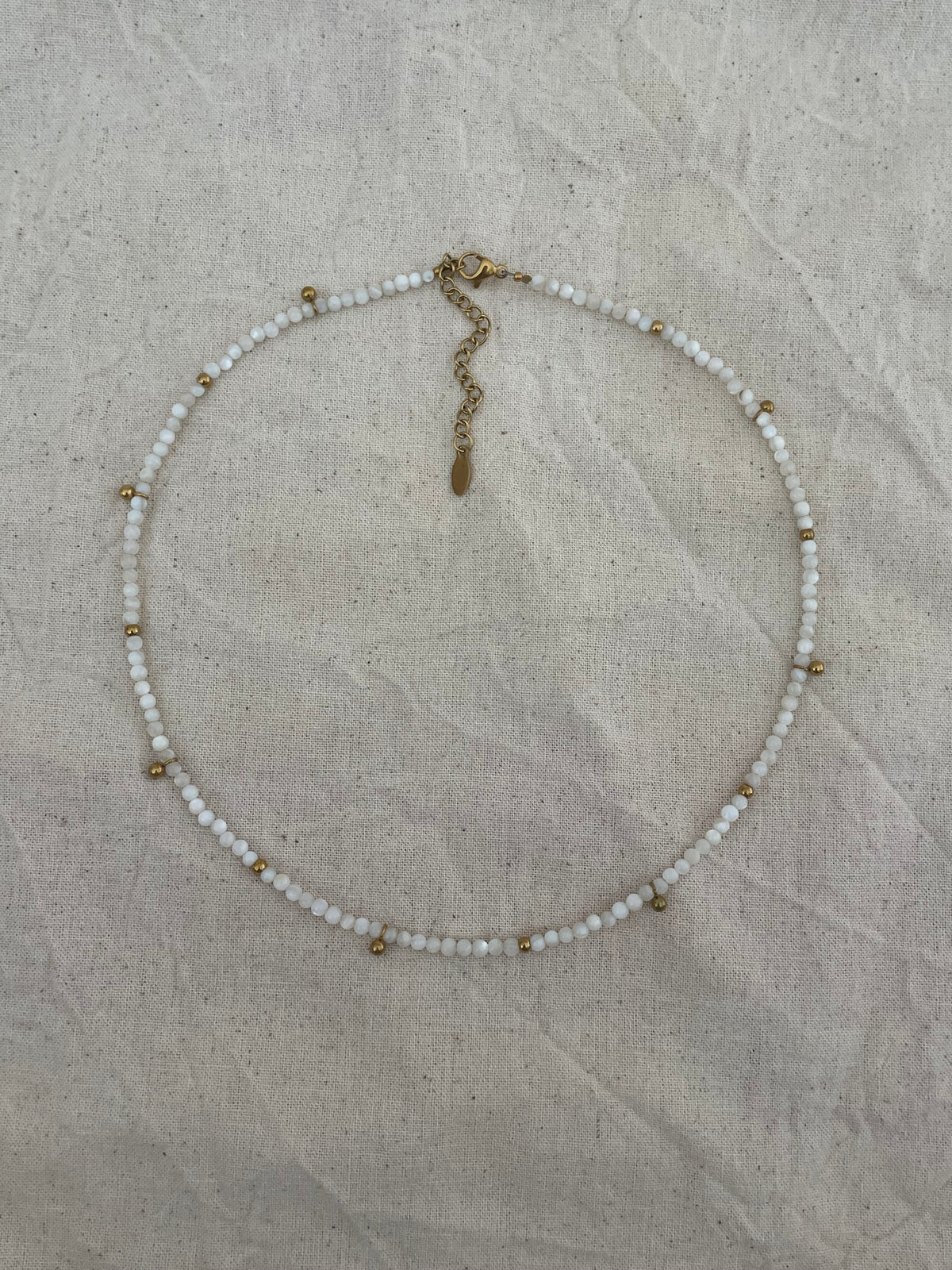 Collier pampilles dorées