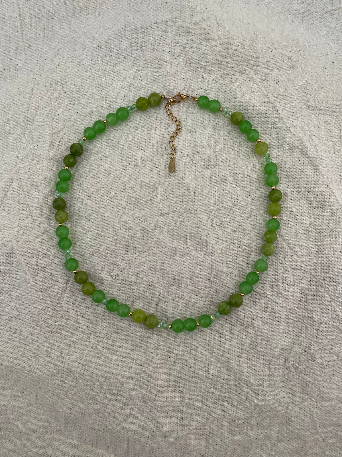 Collier unisexe vert