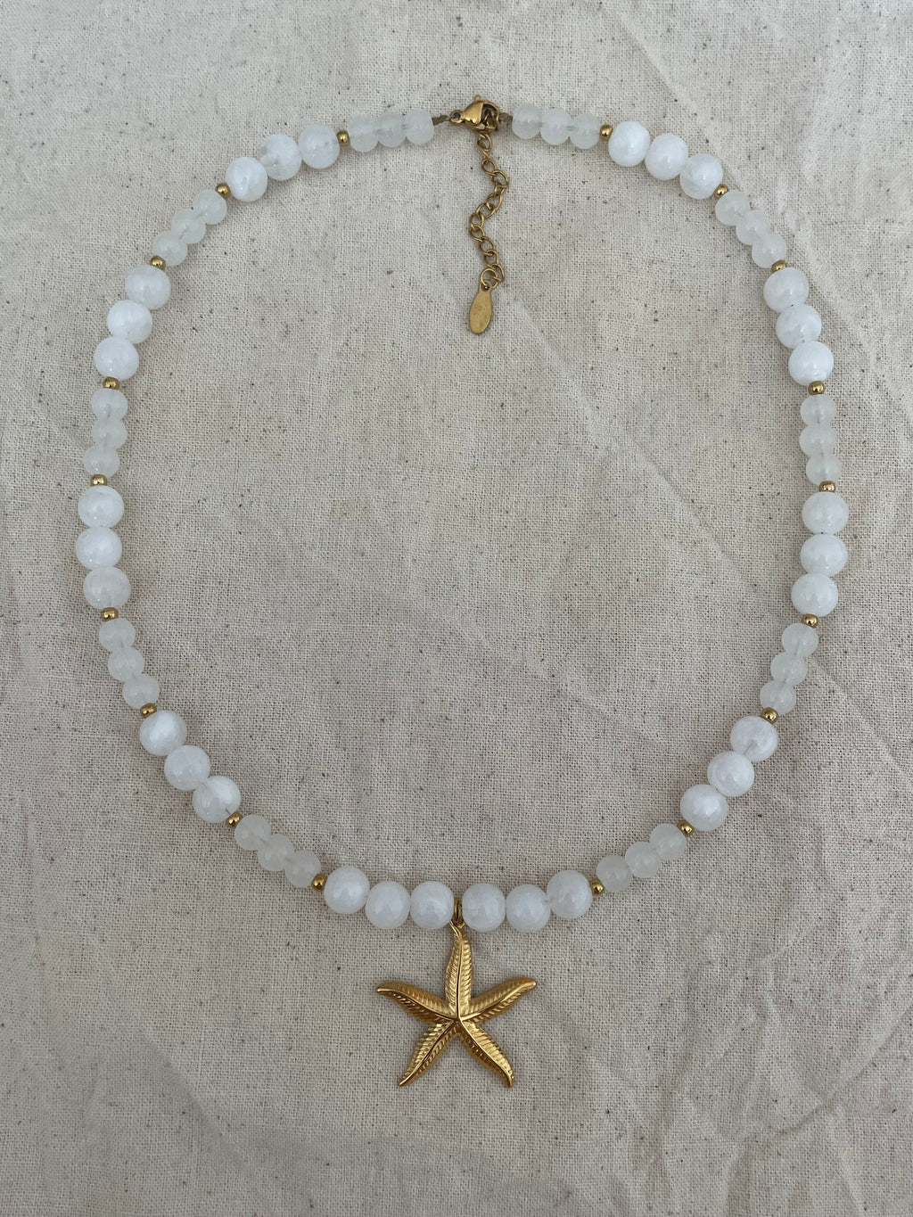 Collier étoile de mer dorée