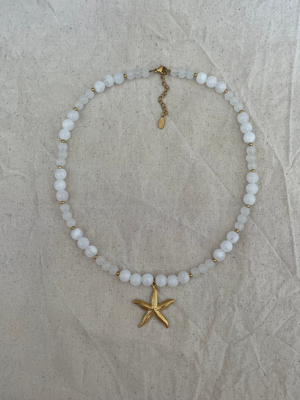 Collier étoile de mer dorée